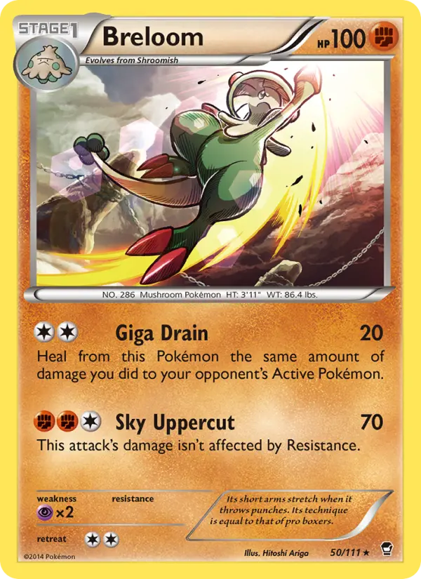 Breloom 50 Furious Fists Pokesingles