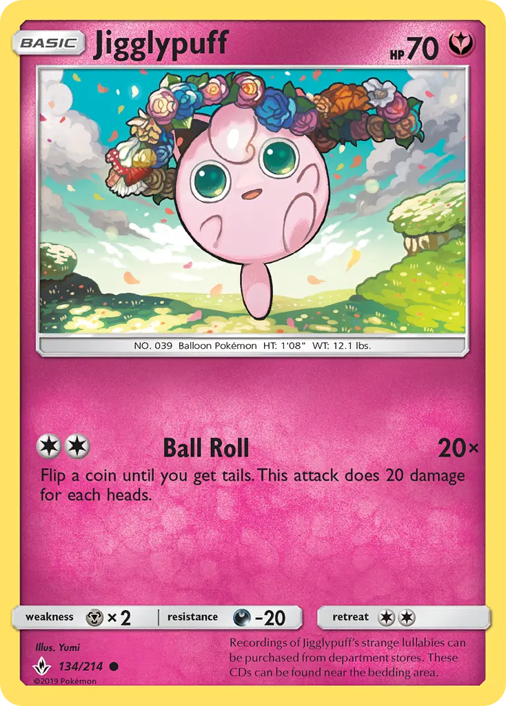Jigglypuff 134 Unbroken Bonds Pokesingles