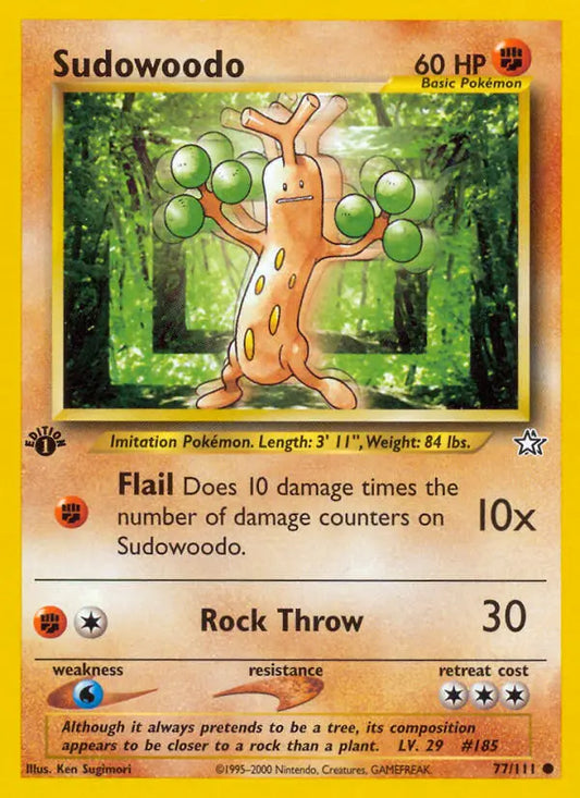 Sudowoodo 77 Neo Genesis Pokesingles