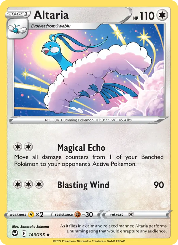 Altaria 143 Silver Tempest Pokesingles