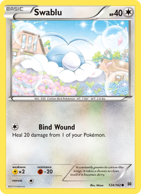 Swablu 124 BREAKthrough Pokesingles