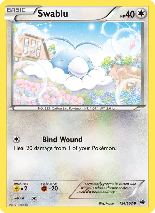 Swablu 124 BREAKthrough Pokesingles