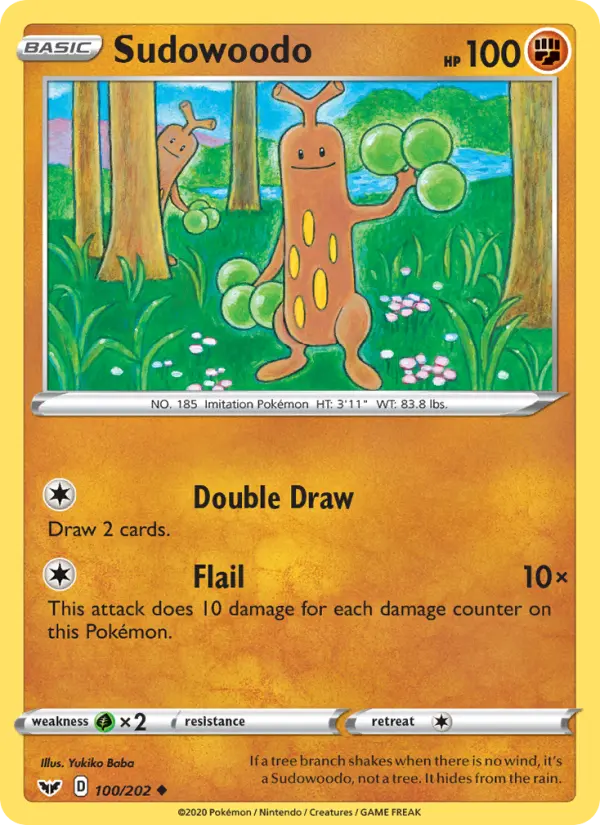 Sudowoodo 100 Sword & Shield Pokesingles