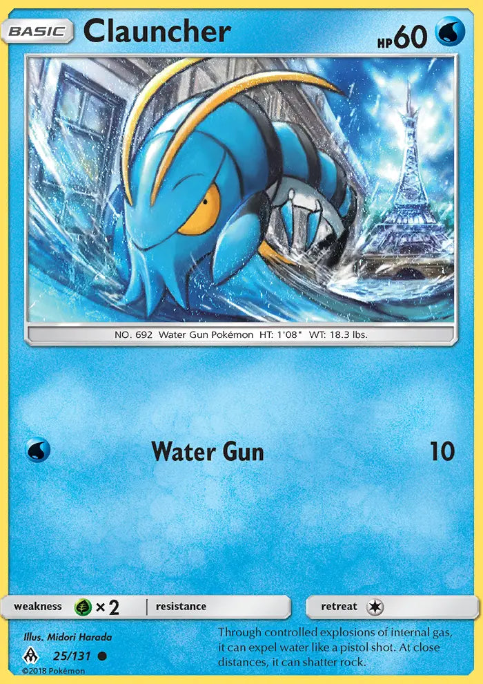 Clauncher 25 Forbidden Light Pokesingles