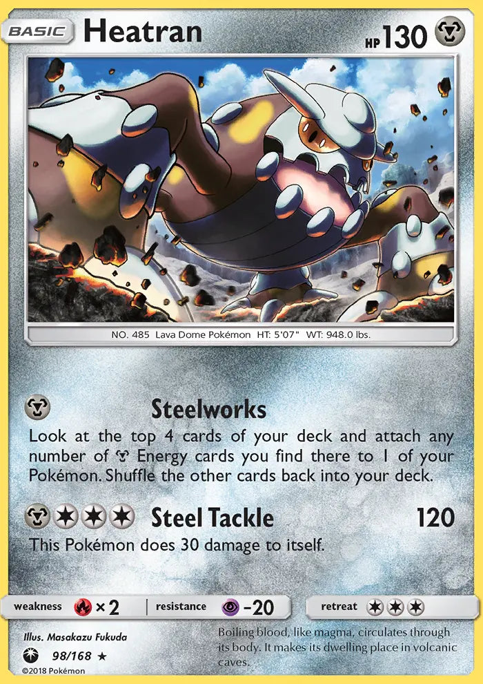Heatran 98 Celestial Storm Pokesingles