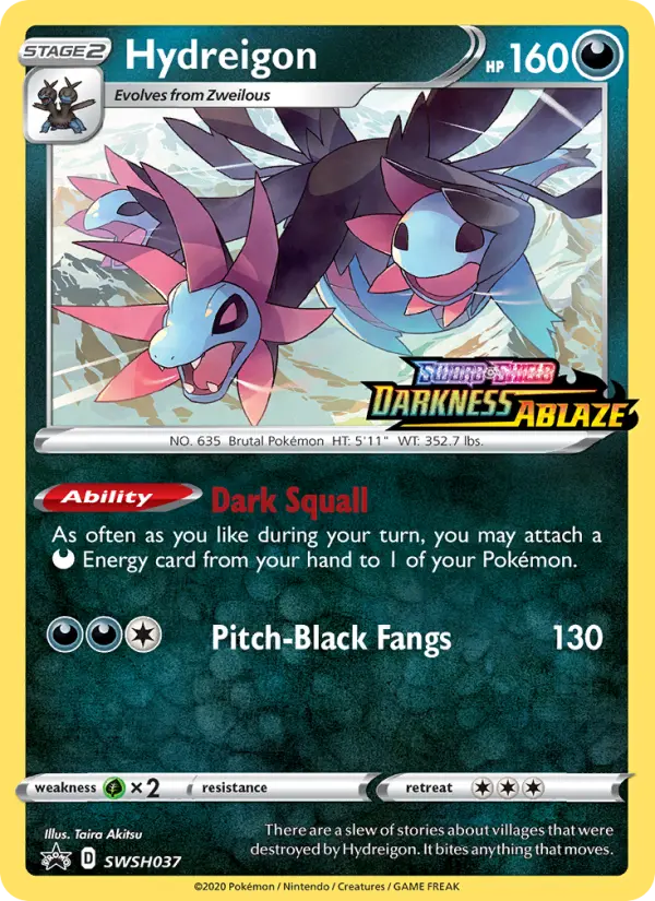 Hydreigon SWSH037 SWSH Black Star Promos Pokesingles