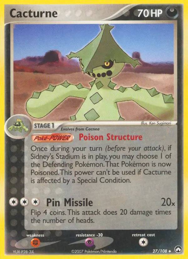 Cacturne 27 Power Keepers Pokesingles