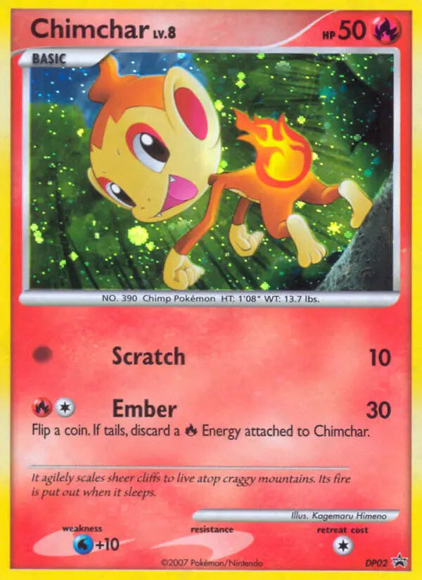 Chimchar DP02 DP Black Star Promos Pokesingles