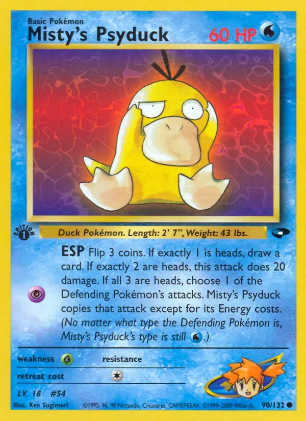 Misty's Psyduck 90 Gym Challenge Pokesingles