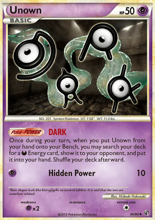 Unown 40 Undaunted Pokesingles