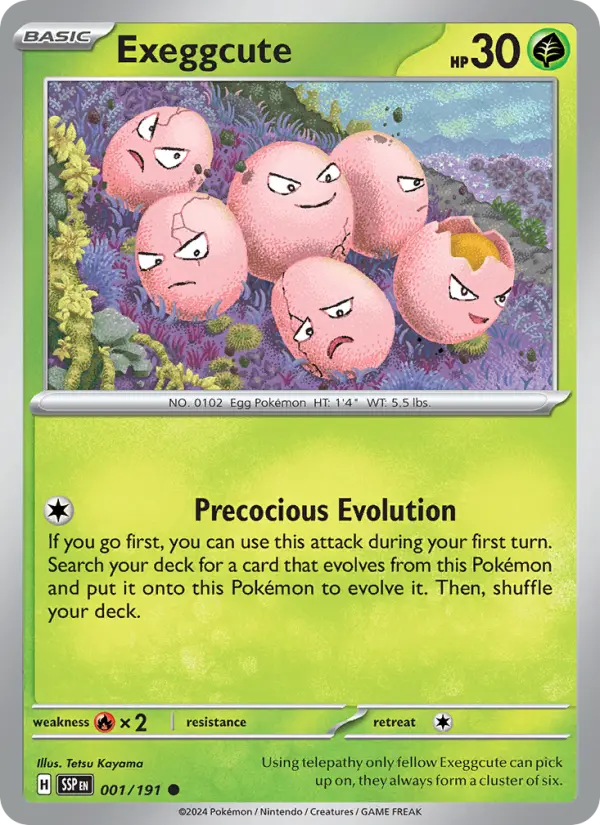 Exeggcute 1 Surging Sparks Pokesingles