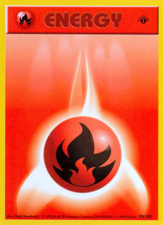 Fire Energy 98 Base Set Pokesingles