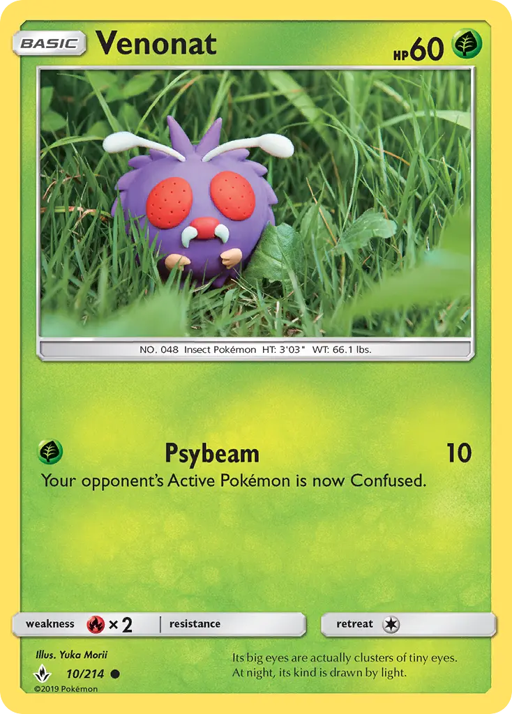 Venonat 10 Unbroken Bonds Pokesingles