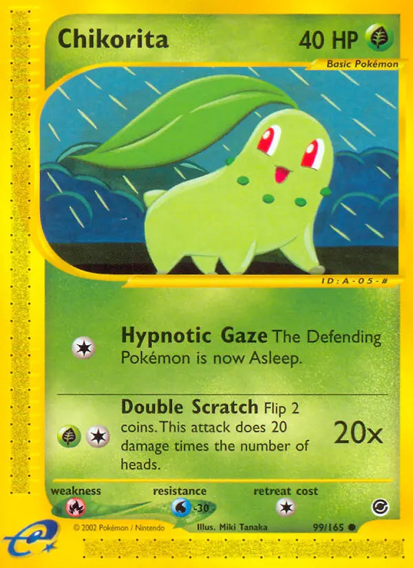 Chikorita 99 Expedition Base Set Pokesingles