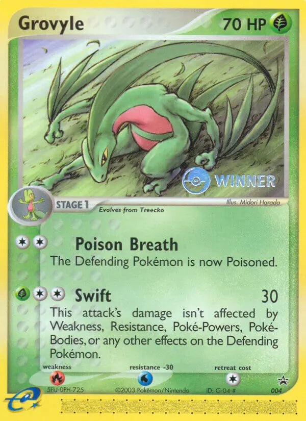 Grovyle 4 Nintendo Black Star Promos Pokesingles