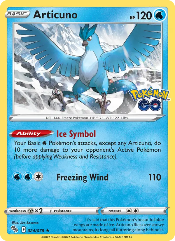 Articuno 24 Pokémon GO Pokesingles