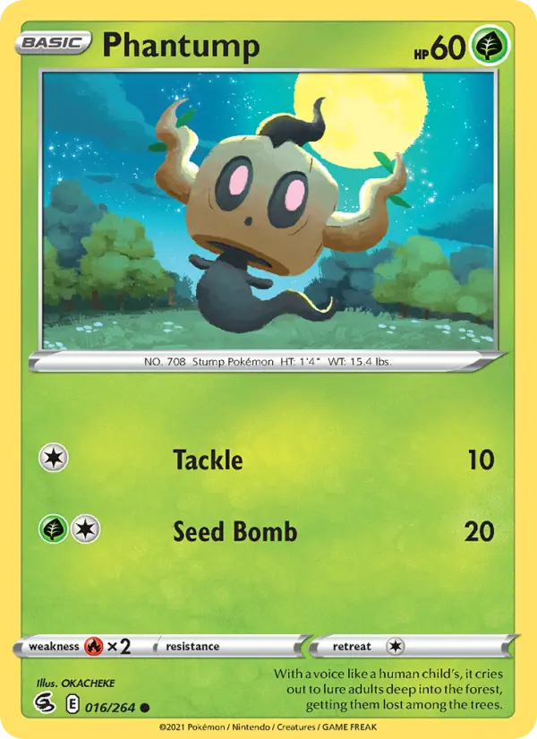 Phantump 16 Fusion Strike Pokesingles