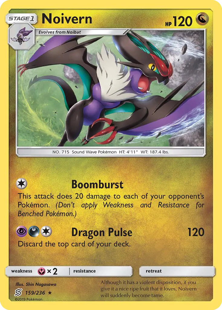 Noivern 159 Unified Minds Pokesingles