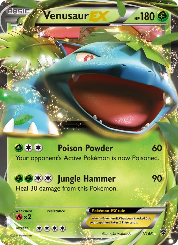 Venusaur EX 1 XY Pokesingles