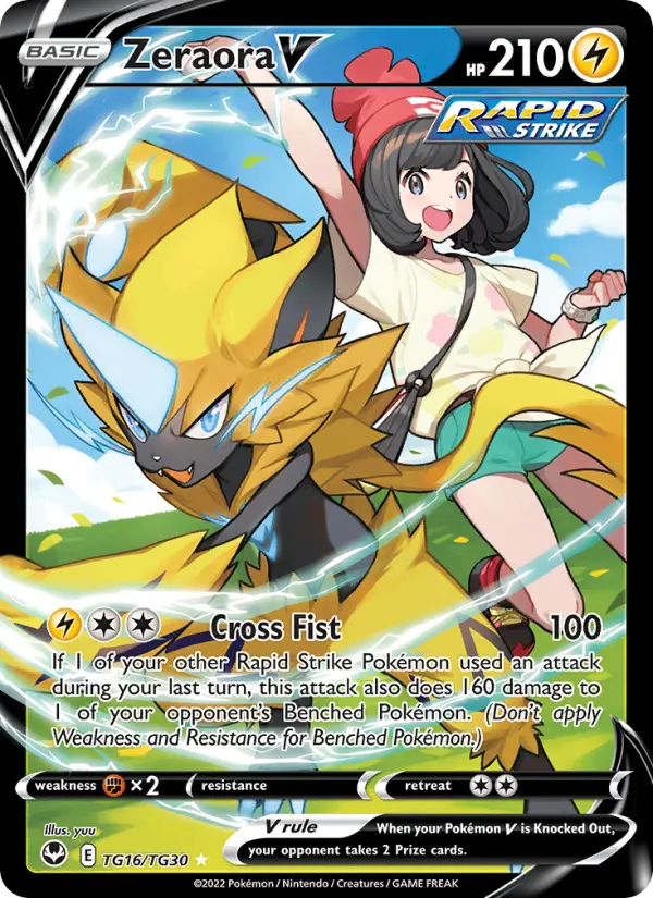 Zeraora V TG16 Silver Tempest Pokesingles