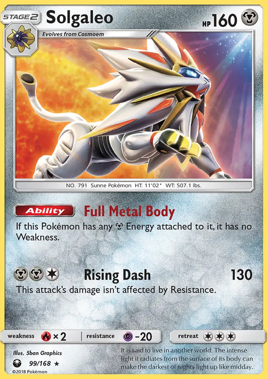 Solgaleo 99 Celestial Storm Pokesingles