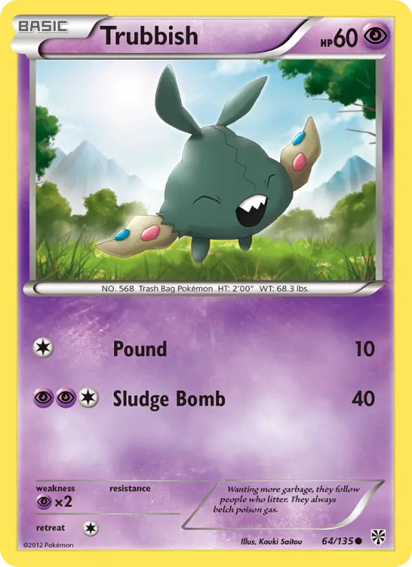 Trubbish 64 Plasma Storm Pokesingles