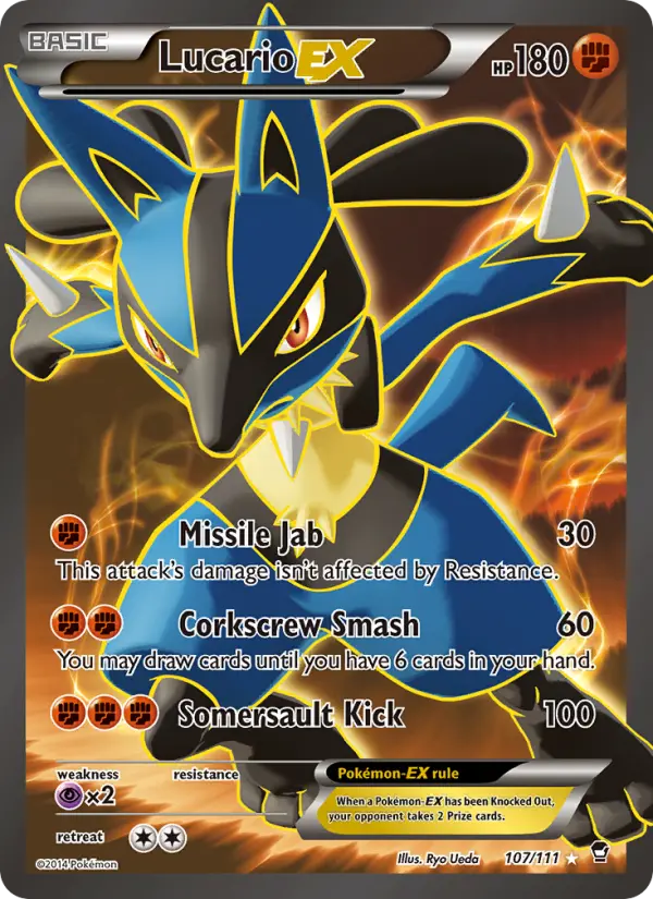 Lucario EX 107 Furious Fists Pokesingles