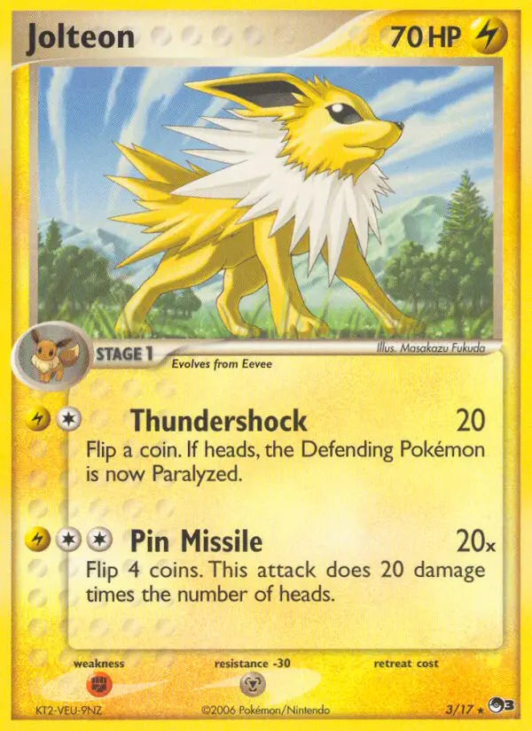 Jolteon 3 POP Series 3 Pokesingles