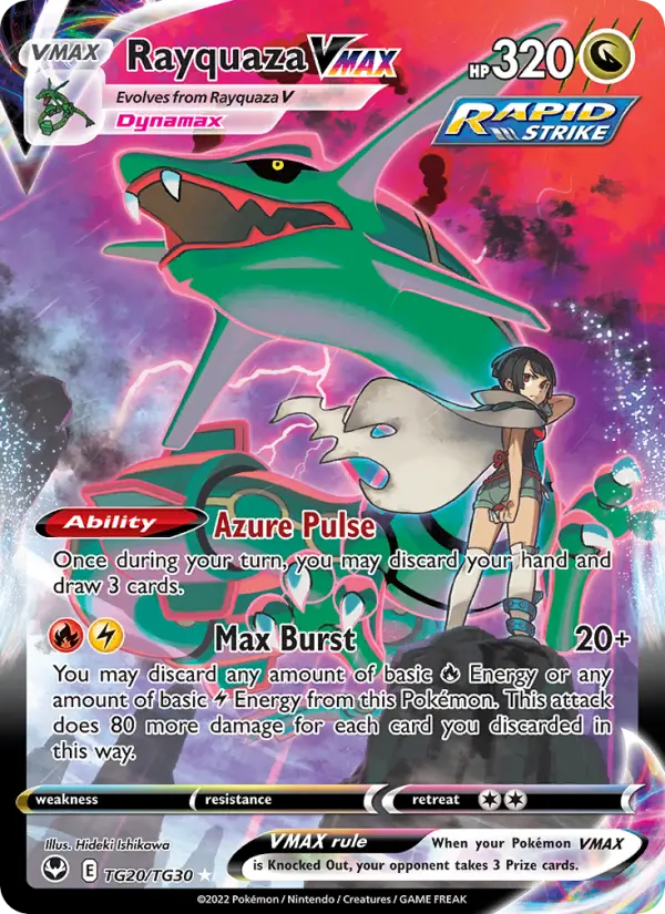 Rayquaza VMAX TG20 Silver Tempest Pokesingles