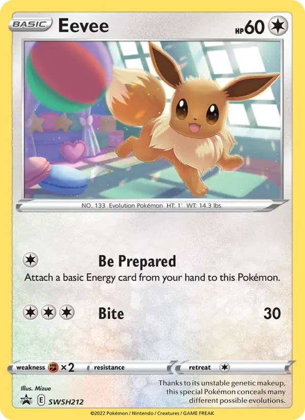 Eevee SWSH212 SWSH Black Star Promos Pokesingles