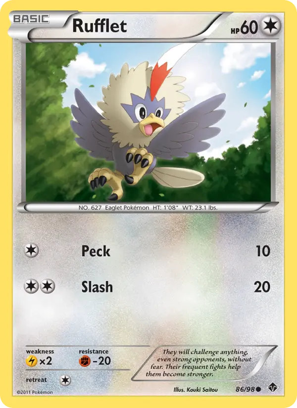 Rufflet 86 Emerging Powers Pokesingles