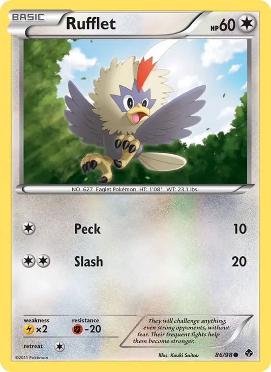 Rufflet 86 Emerging Powers Pokesingles