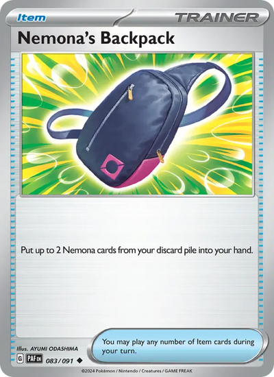 Nemona's Backpack 83 Paldean Fates Pokesingles