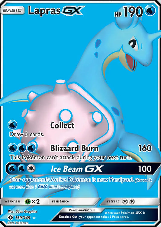 Lapras GX 139 Sun & Moon Pokesingles