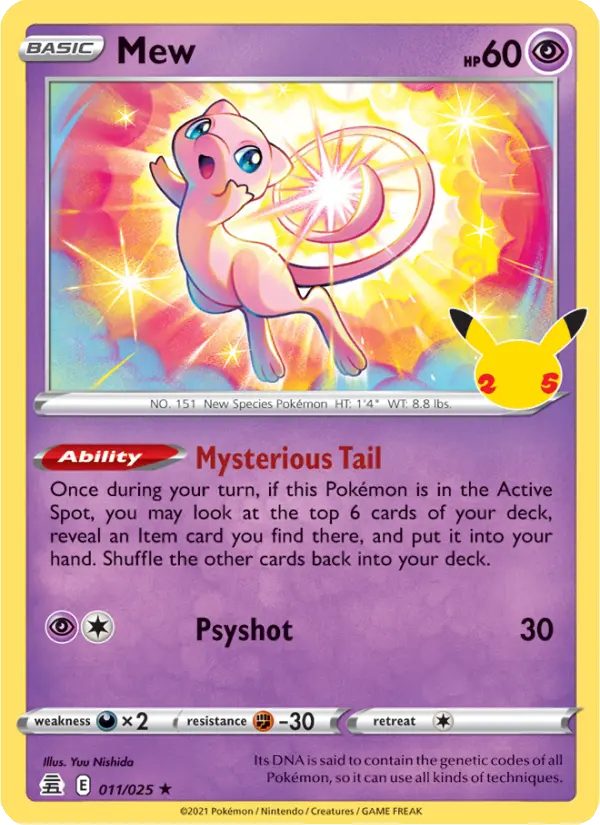 Mew 11 Celebrations Pokesingles