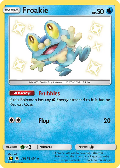 Froakie SV11 Hidden Fates Shiny Vault Pokesingles
