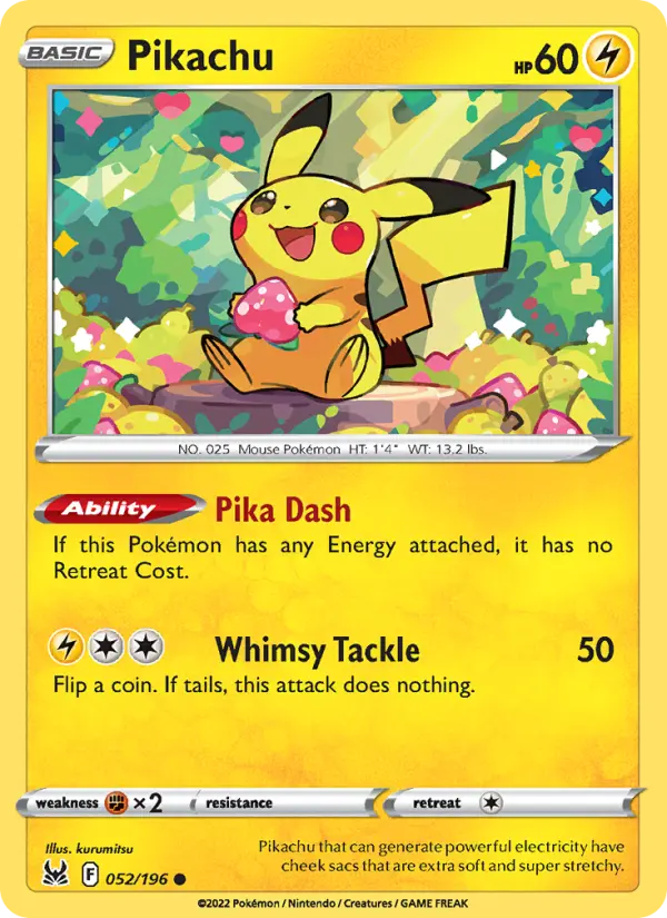 Pikachu 52 Lost Origin Pokesingles