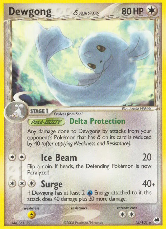 Dewgong δ 15 Dragon Frontiers Pokesingles