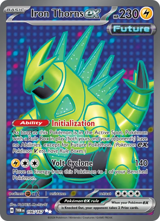 Iron Thorns ex 196 Twilight Masquerade Pokesingles
