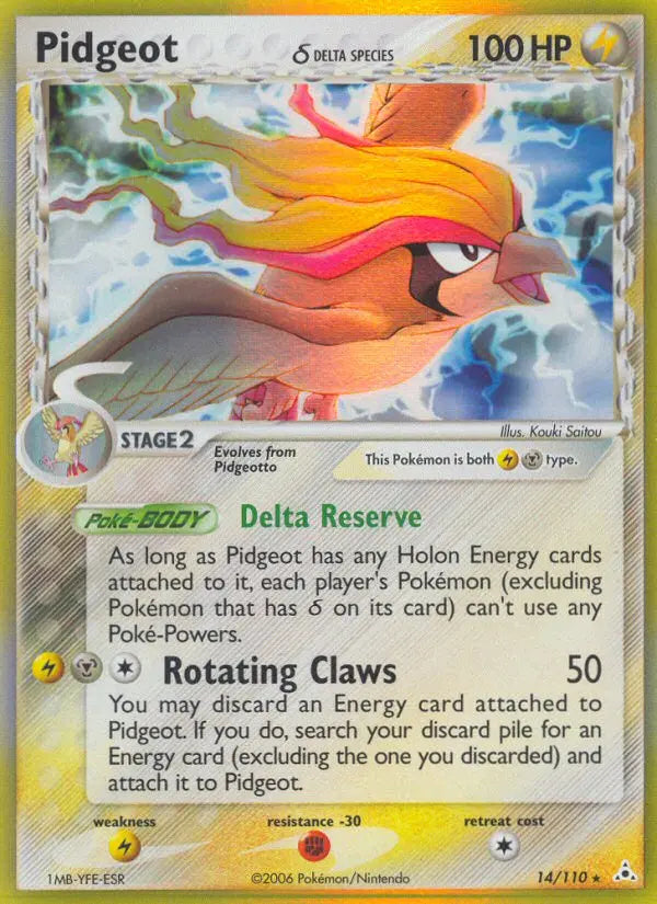 Pidgeot δ 14 Holon Phantoms Pokesingles