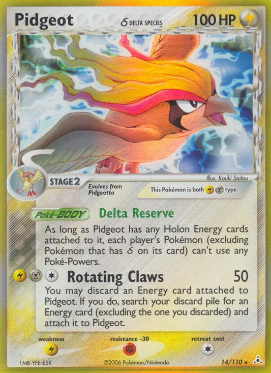 Pidgeot δ 14 Holon Phantoms Pokesingles