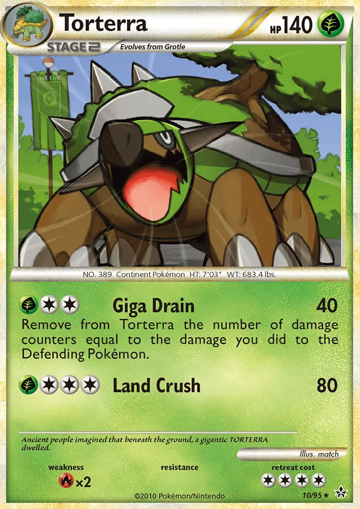 Torterra 10 Unleashed Pokesingles