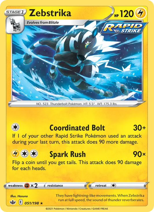 Zebstrika 51 Chilling Reign Pokesingles