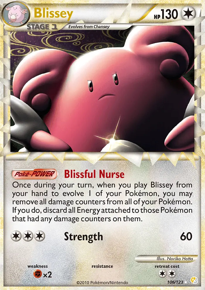 Blissey 106 HeartGold SoulSilver Pokesingles
