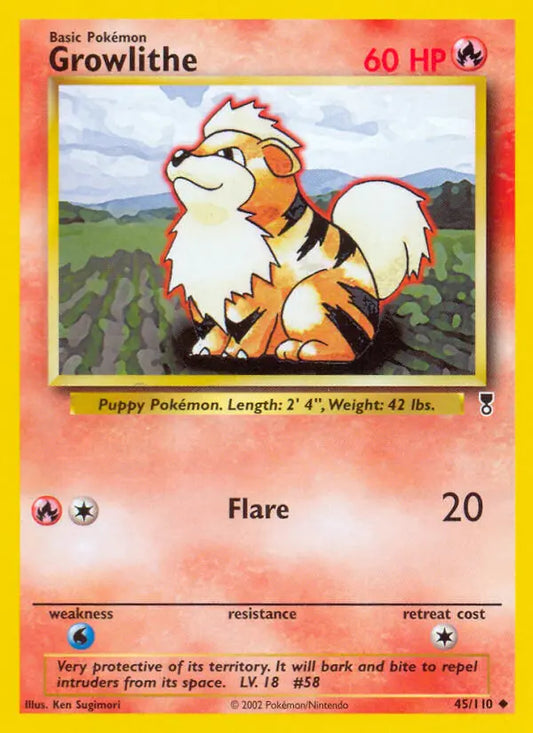 Growlithe 45 Legendary Collection Pokesingles