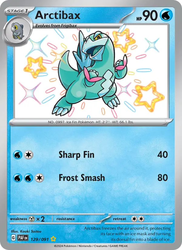 Arctibax 129 Paldean Fates Pokesingles