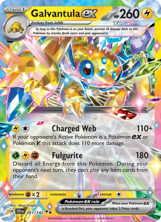 Galvantula ex 51 Stellar Crown Pokesingles