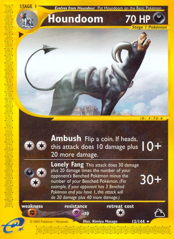 Houndoom 12 Skyridge Pokesingles