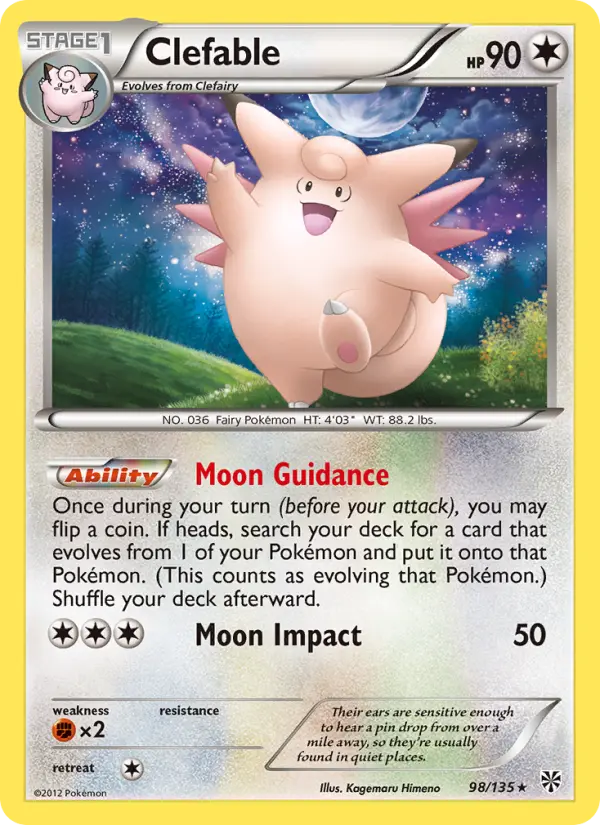 Clefable 98 Plasma Storm Pokesingles