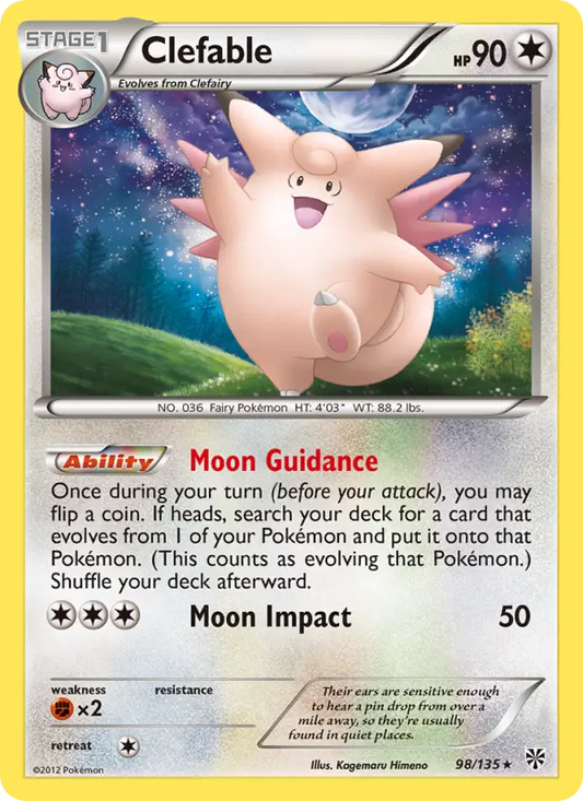 Clefable 98 Plasma Storm Pokesingles